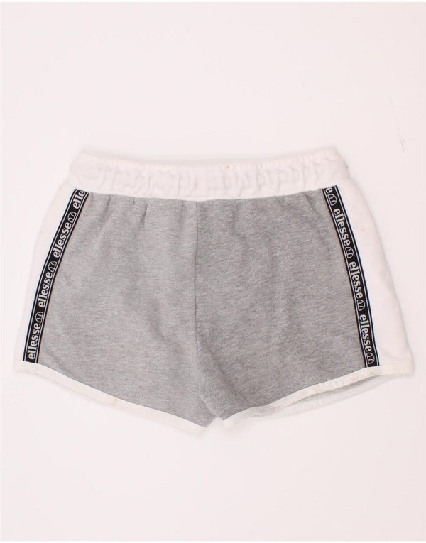 Γραφικό αθλητικό σορτς Ellesse Girls 8-9 ετών Γκρι Colourblock Βαμβακερό