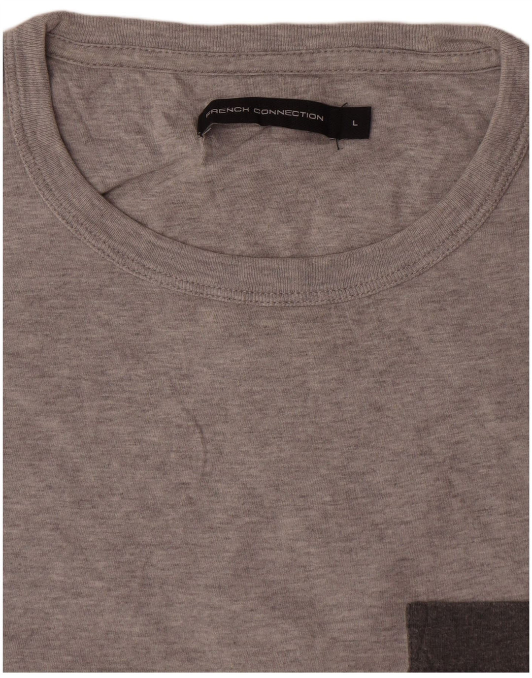 Ανδρικό T-Shirt French Connection Top μεγάλο γκρι βαμβακερό