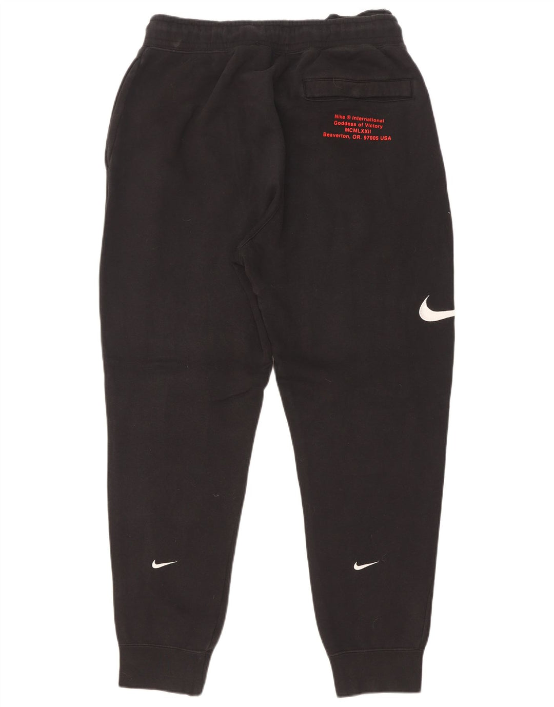 Ανδρική φόρμα γυμναστικής γραφική Nike, Joggers, μεσαίο μαύρο βαμβακερό