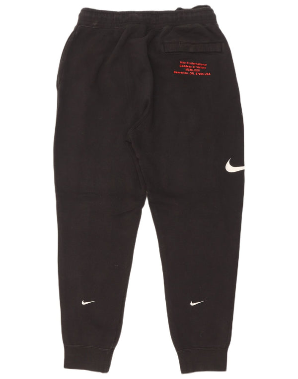 Nike Mens Graphic Tracksuit Trousers Joggers Medium Black Cotton
