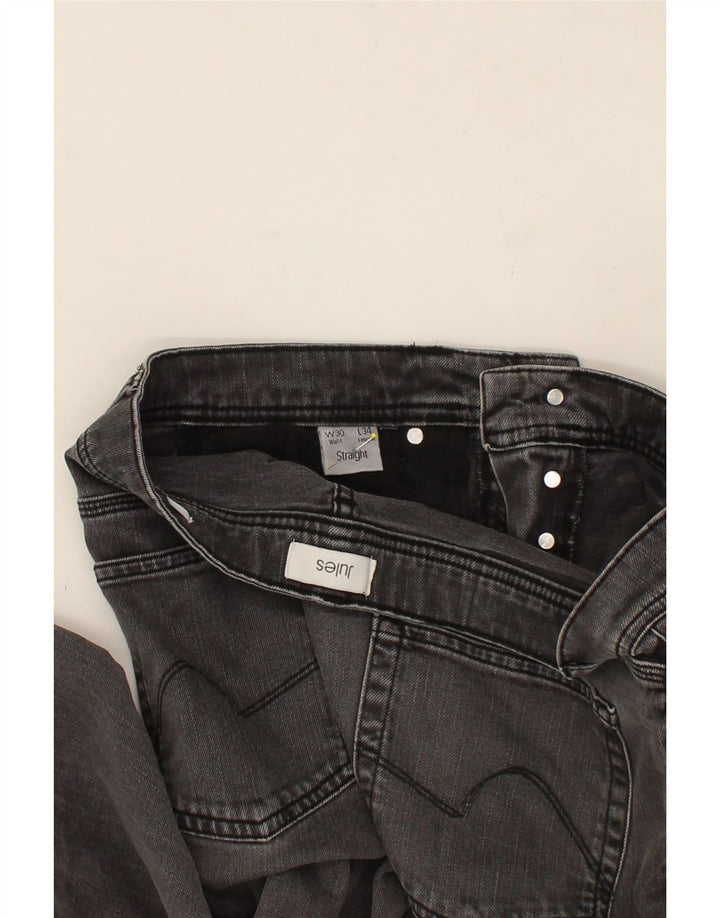 JULES Mens Straight Jeans W30 L34 Grey Vintage Jules and Second-Hand Jules from Messina Hembry 