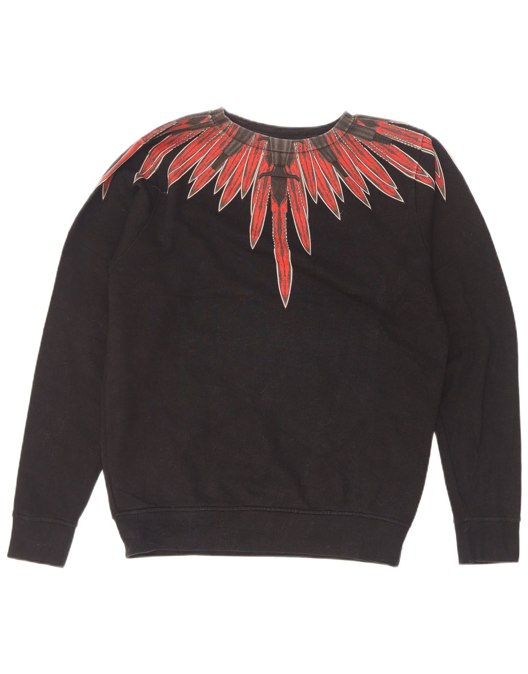 Marcelo Burlon Ανδρικό φούτερ με αφηρημένο σχέδιο Jumper XS Μαύρο βαμβακερό