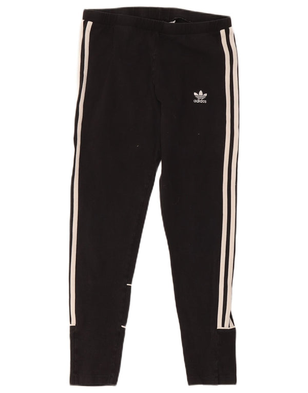 Γυναικείο κολάν Adidas Crop UK 12 μεσαίο μαύρο βαμβακερό