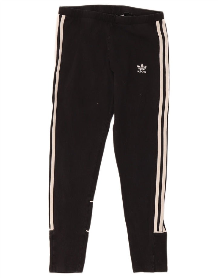 Γυναικείο κολάν Adidas Crop UK 12 μεσαίο μαύρο βαμβακερό