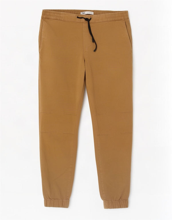 Ανδρικό παντελόνι Zara Joggers Cropped Large W32 L26 Beige