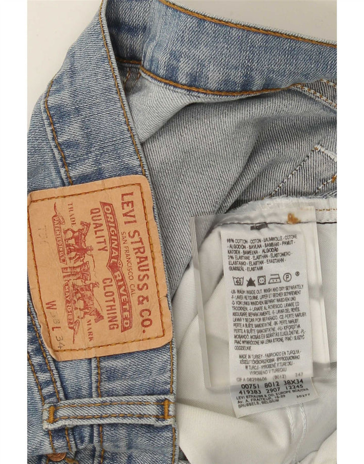 Ανδρικό τζιν Levi's Straight W38 L34 Μπλε βαμβακερό
