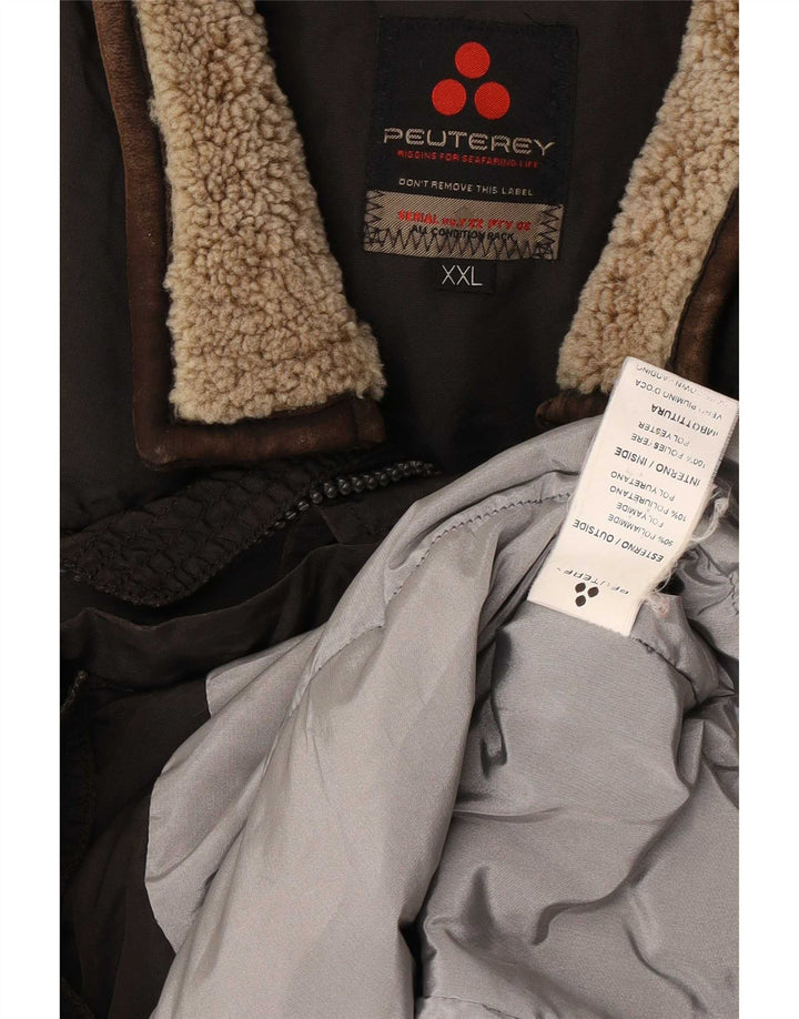 PEUTEREY Ανδρικό Utility Jacket UK 44 2XL Brown Polyamide