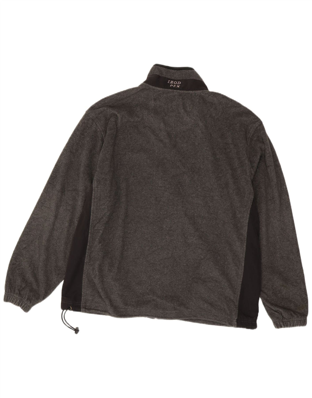 Izod Mens Fleece Jacket UK 44 2XL Grey Colourblock Polyester