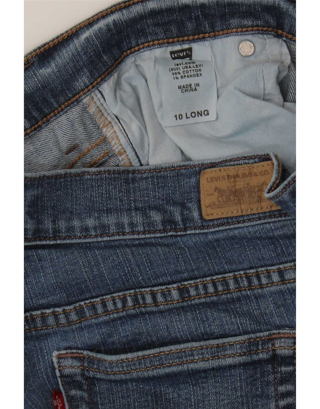 Levi's Womens 515 Bootcut Jeans US 10 Large W30 L33 Μπλε βαμβακερό