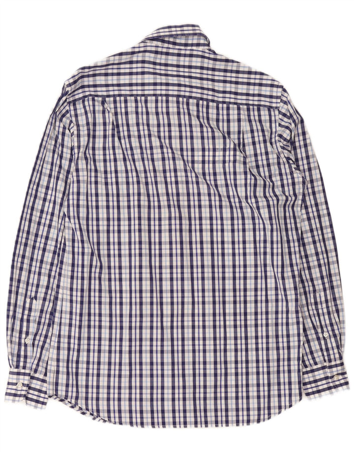 Ανδρικό καρό πουκάμισο Paul & Shark, μεσαίο μπλε βαμβακερό