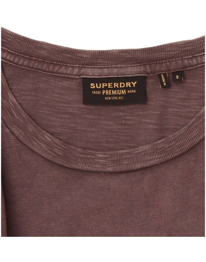 Ανδρικό μπλουζάκι SUPERDRY Τοπ Μικρό Γκρι Βαμβακερό