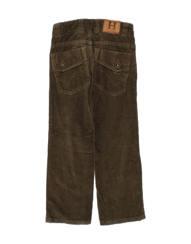 TOMMY HILFIGER Boys Straight Corduroy Trousers 4-5 Years W22 L18 Green Vintage Tommy Hilfiger and Second-Hand Tommy Hilfiger from Messina Hembry 