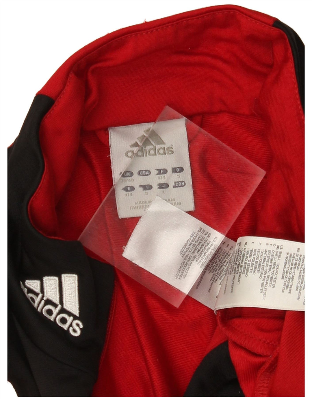 Ανδρική φόρμα ADIDAS Top Jacket UK 38/40 Μεσαίο κόκκινο χρώμα πολυεστέρα