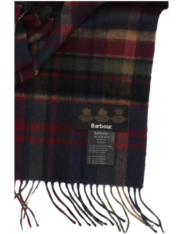 Ανδρικό ορθογώνιο φουλάρι Barbour One size Πολύχρωμο καρό Lambswool Classic