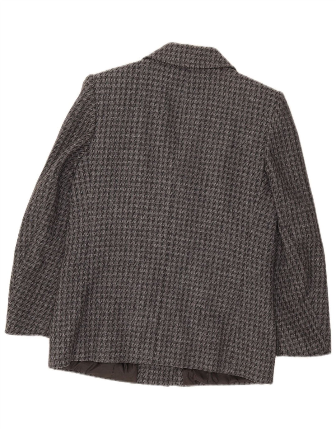 Vintage γυναικείο σακάκι 2 κουμπιών IT 43 Medium Grey Houndstooth