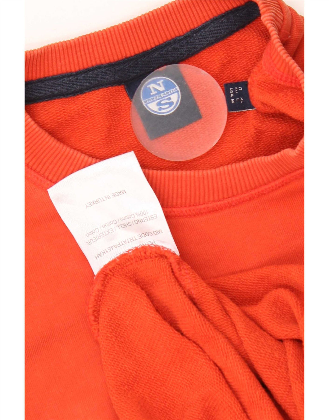 Ανδρικό γραφικό φούτερ North Sails Jumper μεγάλο πορτοκαλί βαμβακερό