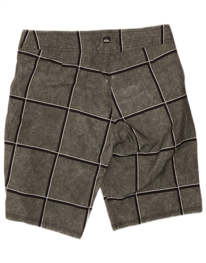 Ανδρικό σορτς κολύμβησης Quiksilver Small Grey Check Πολυακρυλικό