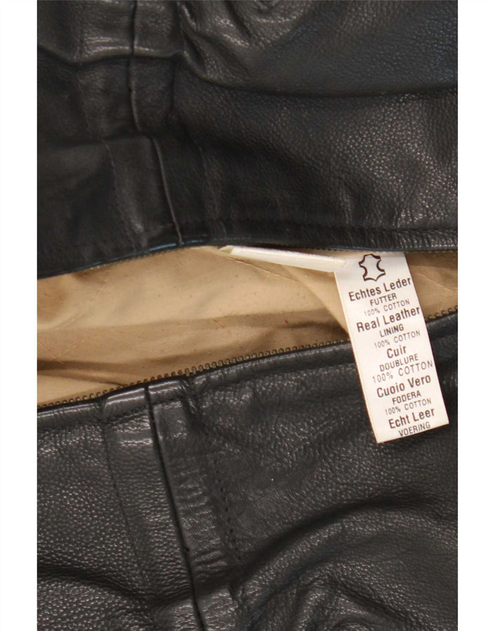 Fly Γυναικείο Δερμάτινο Μπουφάν UK 14 Medium Black Leather