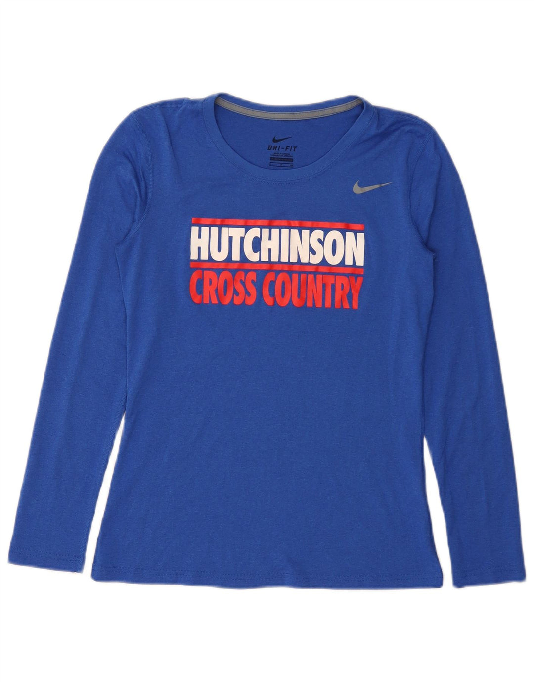 Nike Γυναικείο Hutchinson Graphic μακρυμάνικο UK 10 Small Blue Polyester