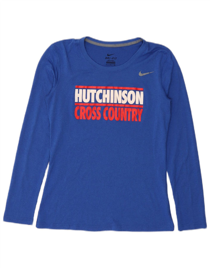 Nike Γυναικείο Hutchinson Graphic μακρυμάνικο UK 10 Small Blue Polyester
