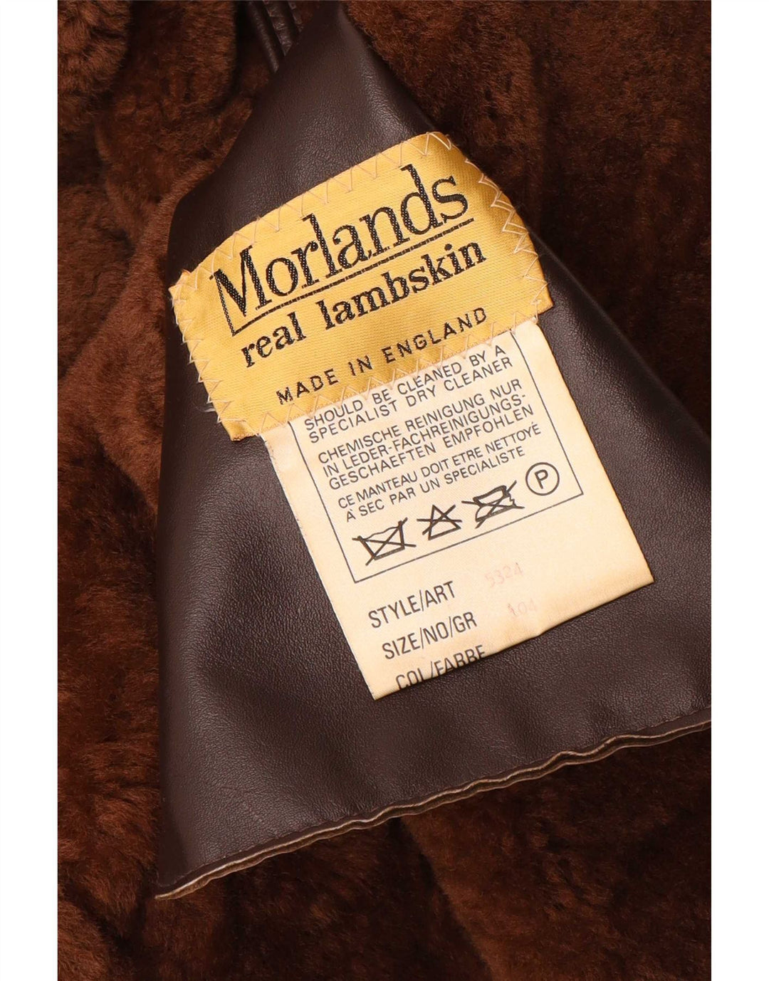 Morlands Γυναικείο Shearling Coat UK 16 Large Brown Sheepskin