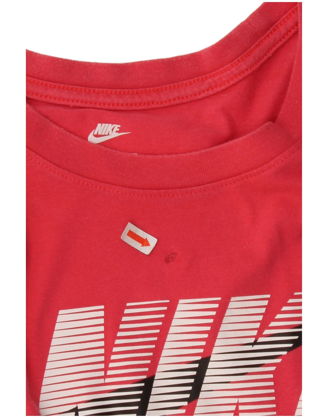 Ανδρικό γραφικό T-Shirt NIKE Top μεγάλο ροζ βαμβακερό