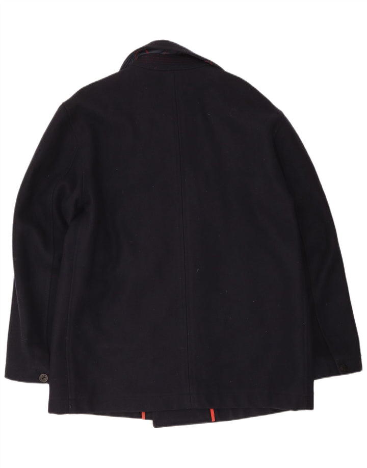 Ανδρικό παλτό μπιζελιού Elvstrom UK 42 XL Navy Blue Wool
