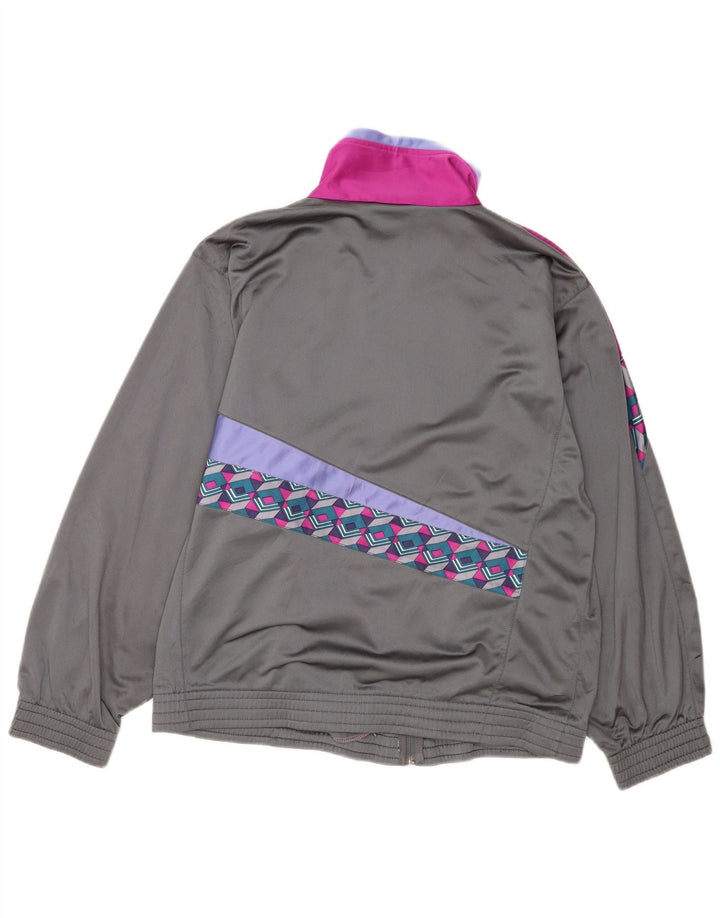Ανδρική φόρμα γραφικών Lotto Top Jacket μεσαίου γκρι Colourblock