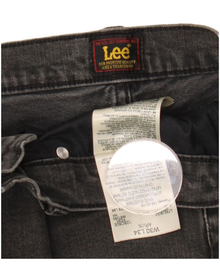 Lee Mens Arvin Slim Jeans W30 L34 Μαύρο βαμβακερό