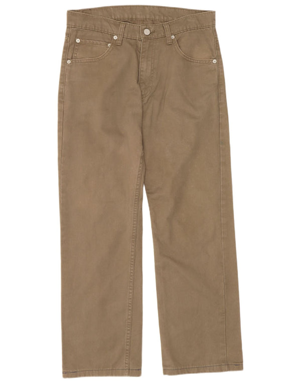 Levi's Mens 752 Straight Casual Παντελόνι W30 L28 Χακί Βαμβακερό
