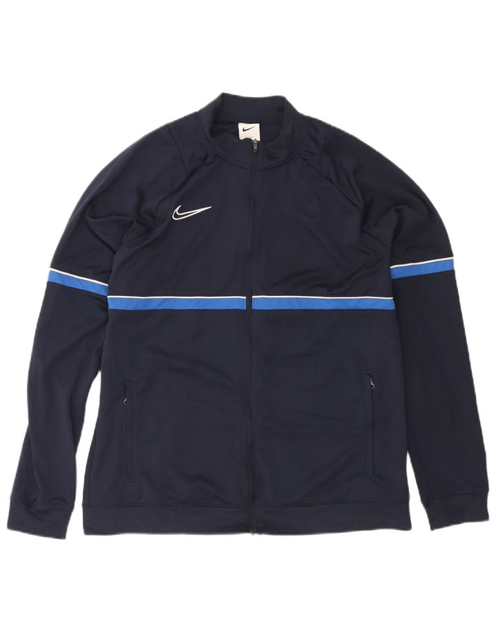 Ανδρική φόρμα Nike Dri Fit Top Jacket XL Navy Blue Colorblock Polyester