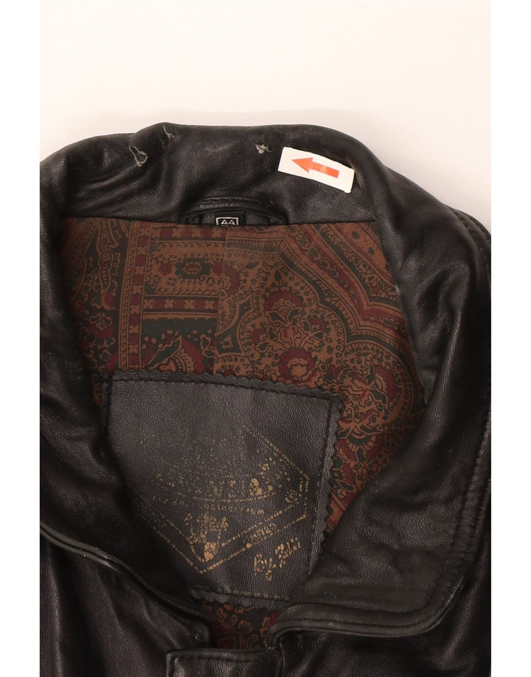 Vintage Ανδρικό Δερμάτινο Μπουφάν UK 44 2XL Μαύρο Δερμάτινο