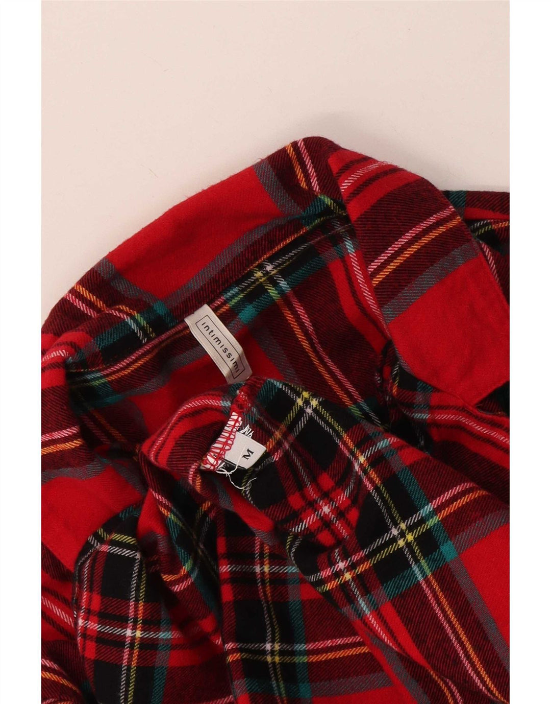 Intimissimi Γυναικείο Φανελένιο Πουκάμισο UK 12 Medium Red καρό