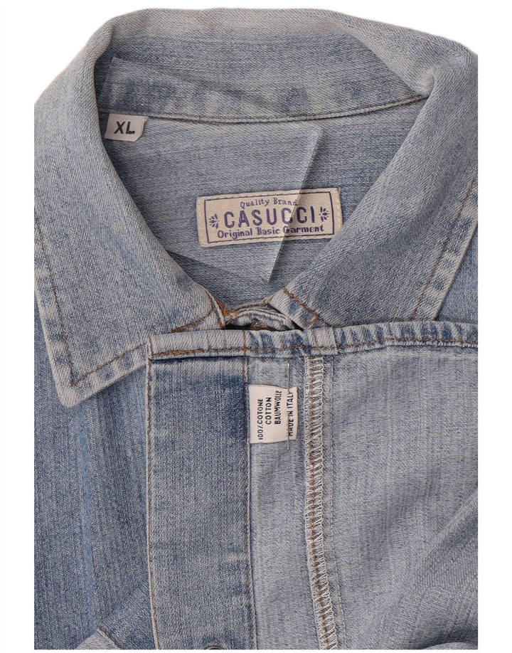 Γυναικείο τζιν πουκάμισο CASUCCI UK 18 XL Μπλε βαμβακερό