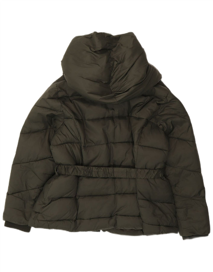 Γυναικείο μπουφάν με κουκούλα MONSOON UK 18 XL Khaki Nylon