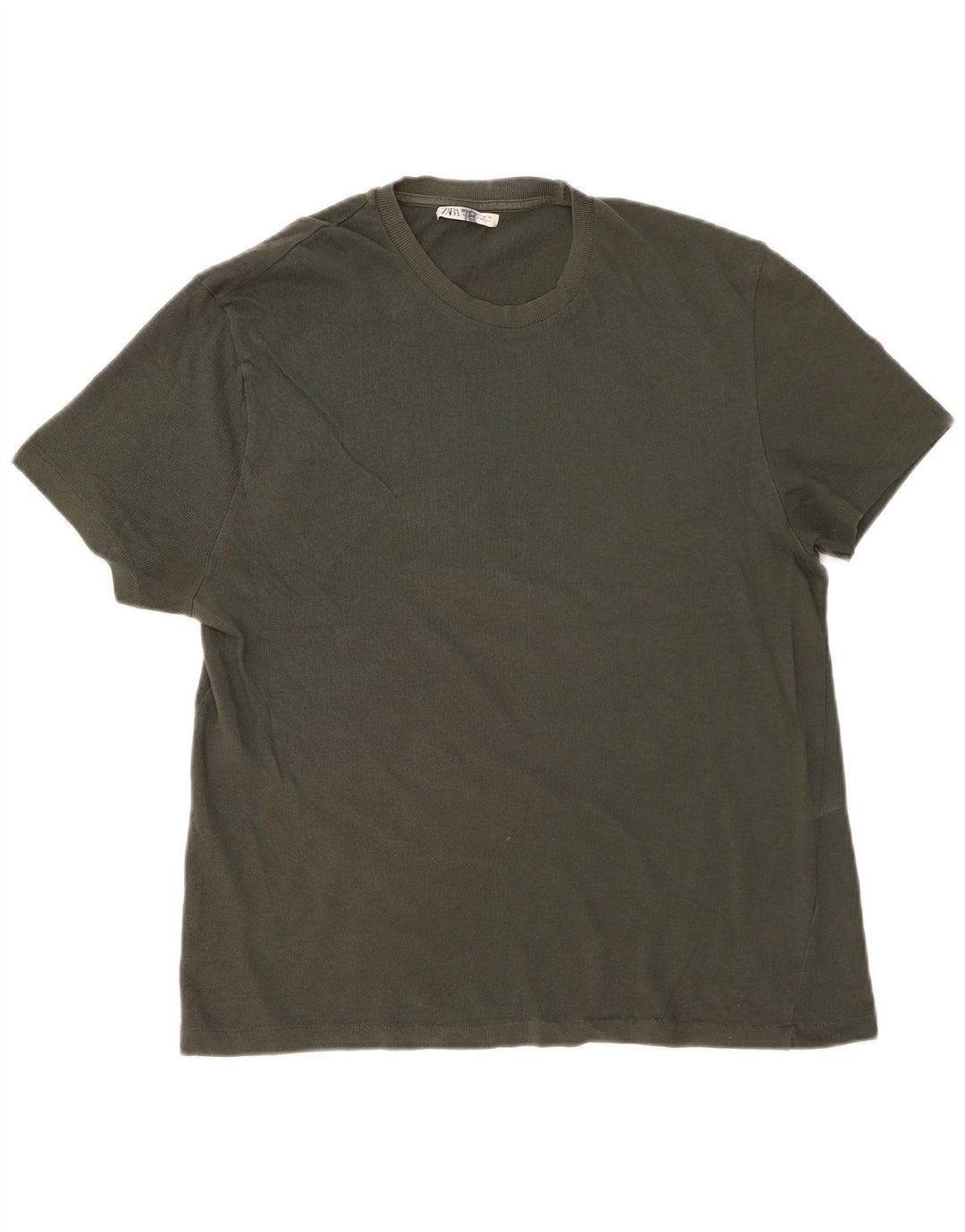 Zara Ανδρικό T-Shirt Top Large Khaki