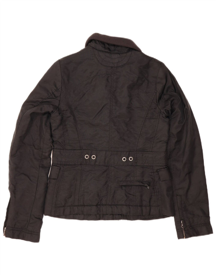 Tommy Hilfiger Γυναικείο Utility Jacket UK 10 Small Black Nylon
