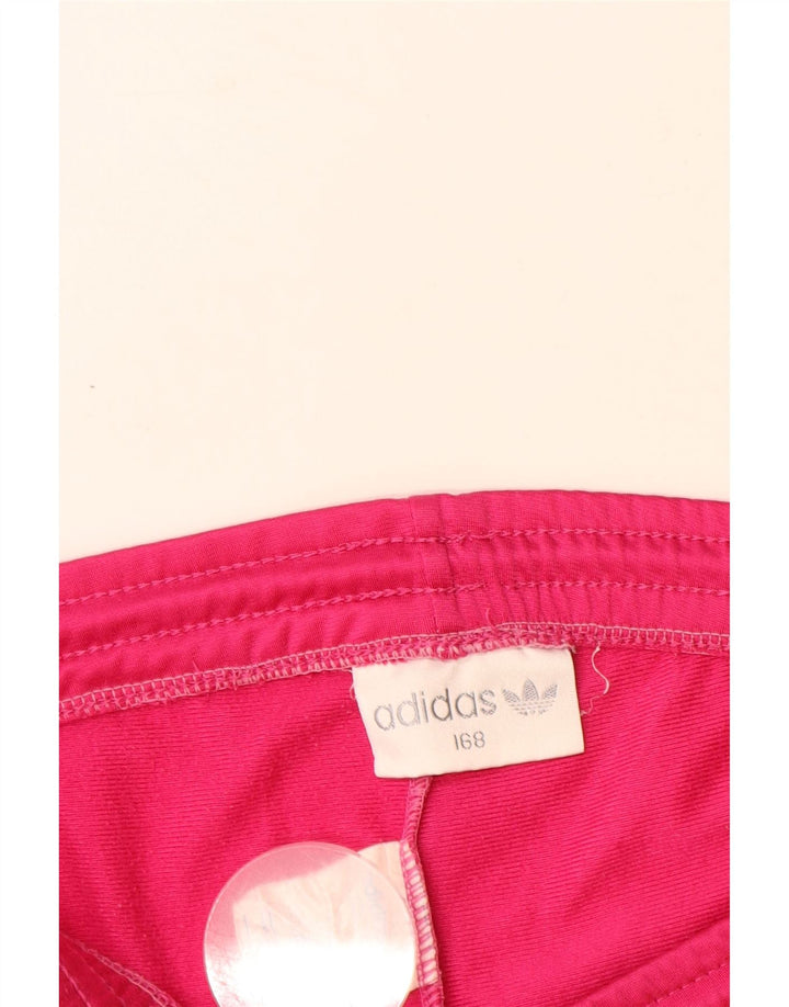 Παντελόνι αθλητικής φόρμας ADIDAS Girls 14-15 Years Pink Polyester