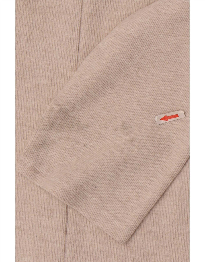 Zara Γυναικείο φόρεμα 3/4 Sleeve Shift UK 12 Medium Beige
