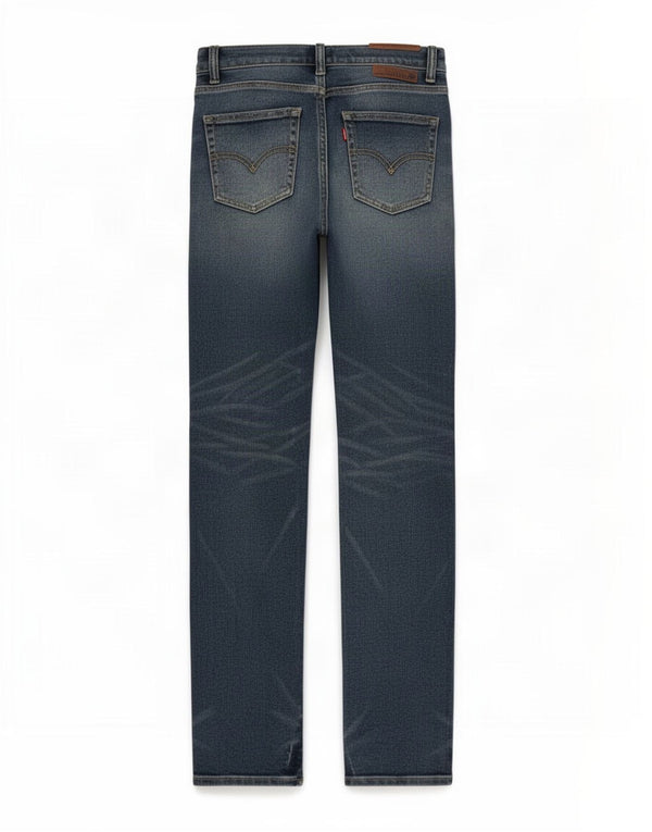 Levi's Boys 510 Distressed Skinny Jeans 11-12 ετών W27 L28 Blue Cotton