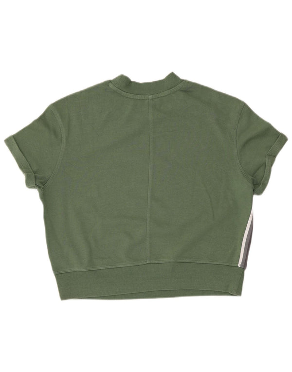 Calvin Klein Γυναικείο Γραφικό Φούτερ Jumper UK 10 Small Green
