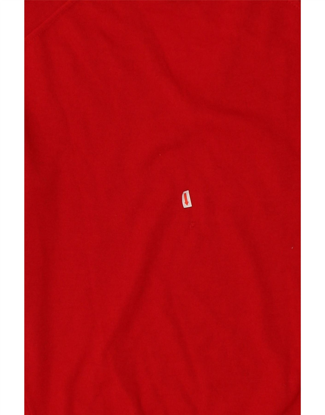 MAGLIERIA Mens V-Neck Jumper Sweater Large Red Virgin Wool Vintage Maglieria and Second-Hand Maglieria from Messina Hembry 