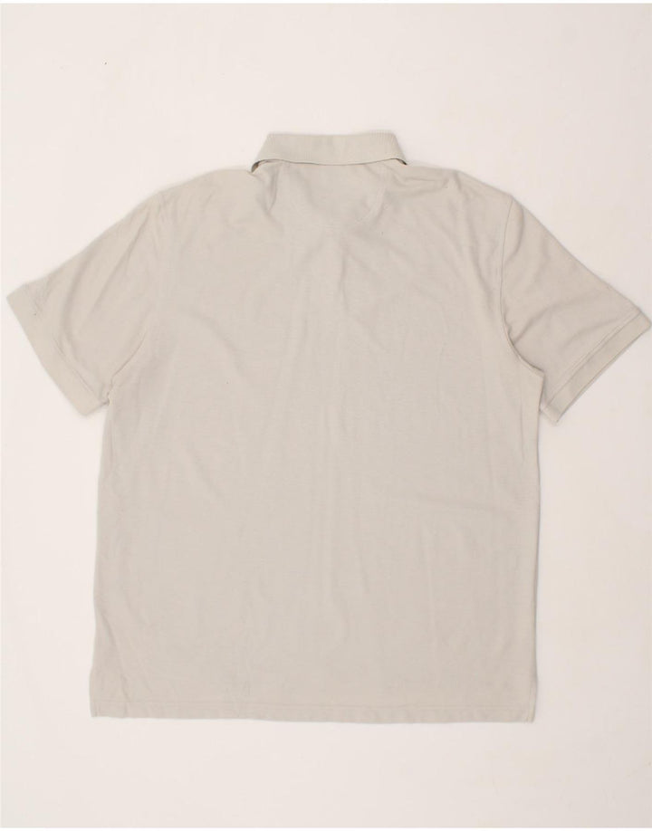 IZOD Mens Polo Shirt 2XL Grey Polyester Vintage Izod and Second-Hand Izod from Messina Hembry 