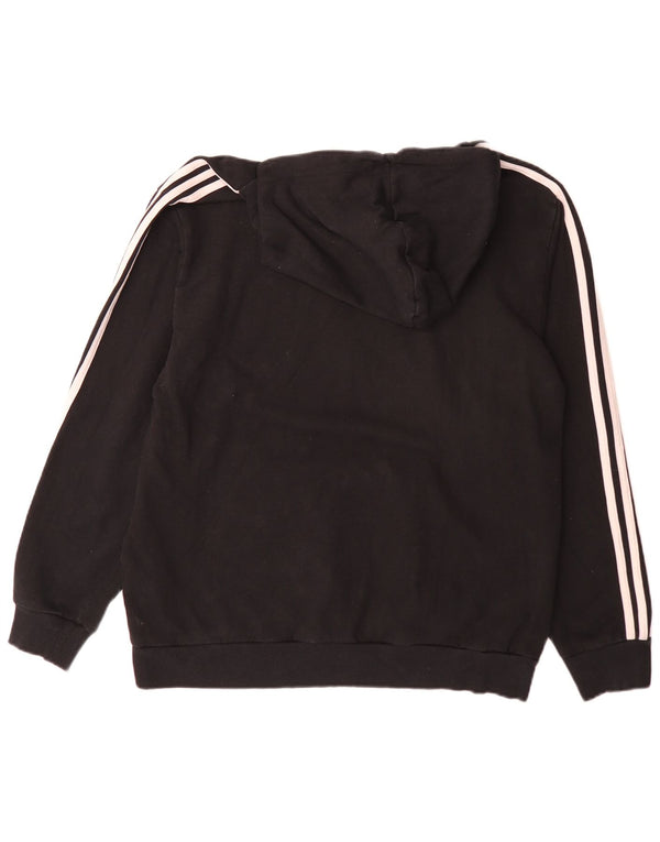 Ανδρικό γραφικό κουκούλα Adidas XL, μαύρο βαμβακερό