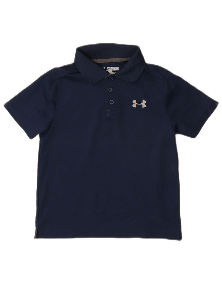 UNDER Armor Boys Heat Gear Polo πουκάμισο 6-7 ετών XS Navy Blue