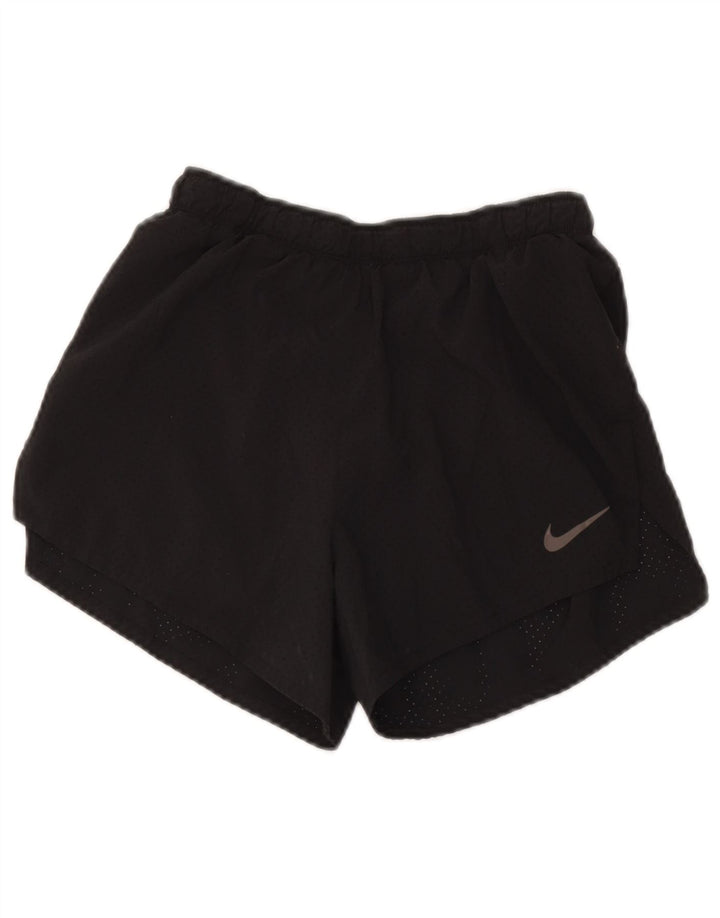 Γυναικείο αθλητικό σορτς Nike Dri Fit UK 8 Μικρό μαύρο πολυεστέρα