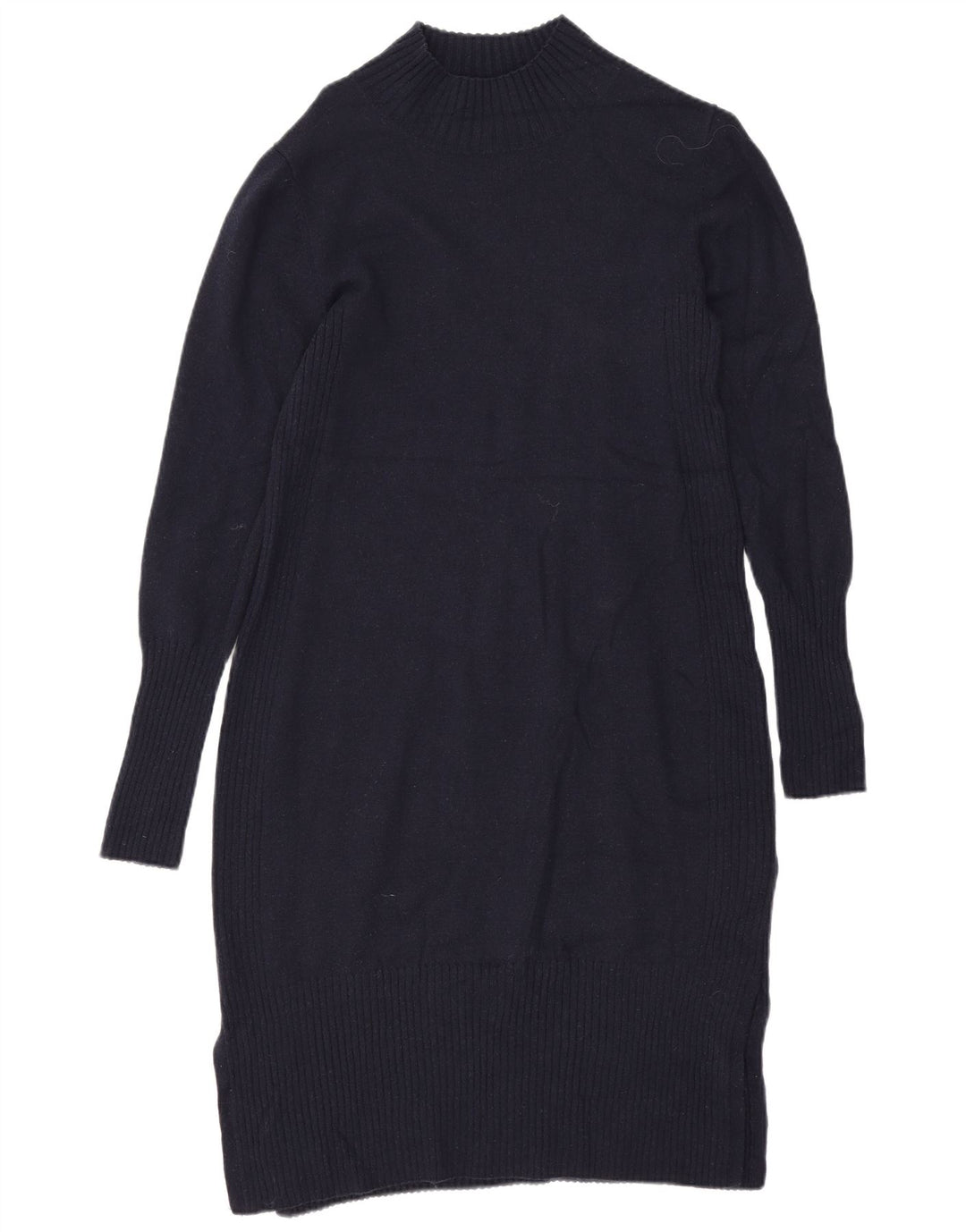 Hobbs γυναικείο φόρεμα άλτης UK 12 Medium Navy Blue Wool