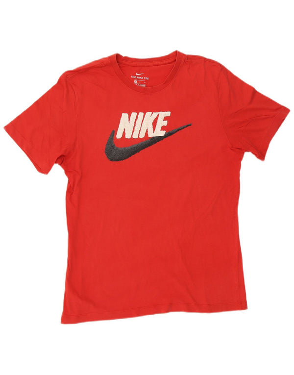 Ανδρικό γραφικό μπλουζάκι Nike, μεσαίο κόκκινο