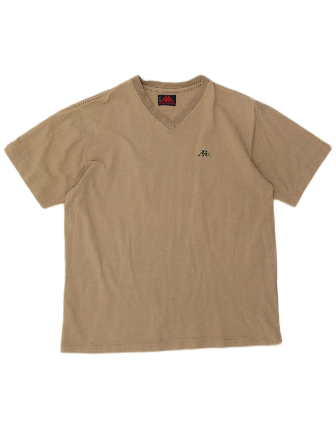 Ανδρικό T-Shirt Kappa Top Large Beige Βαμβακερό