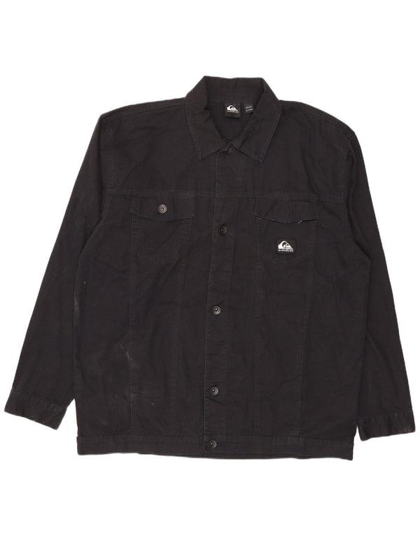 Ανδρικό τζιν μπουφάν Quiksilver UK 42 XL μαύρο βαμβακερό